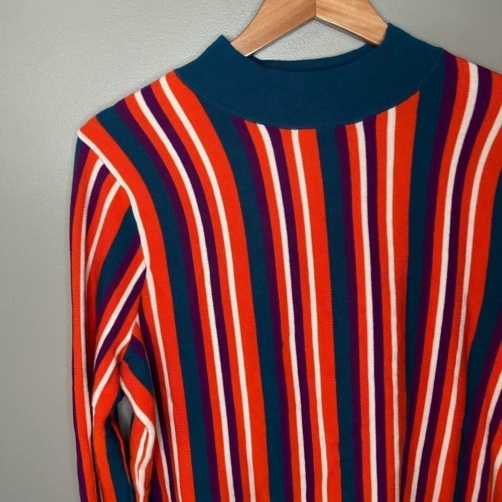 Victor Glemaud for Target Retro Striped Mock Neck Sweater - Picture 5 of 11